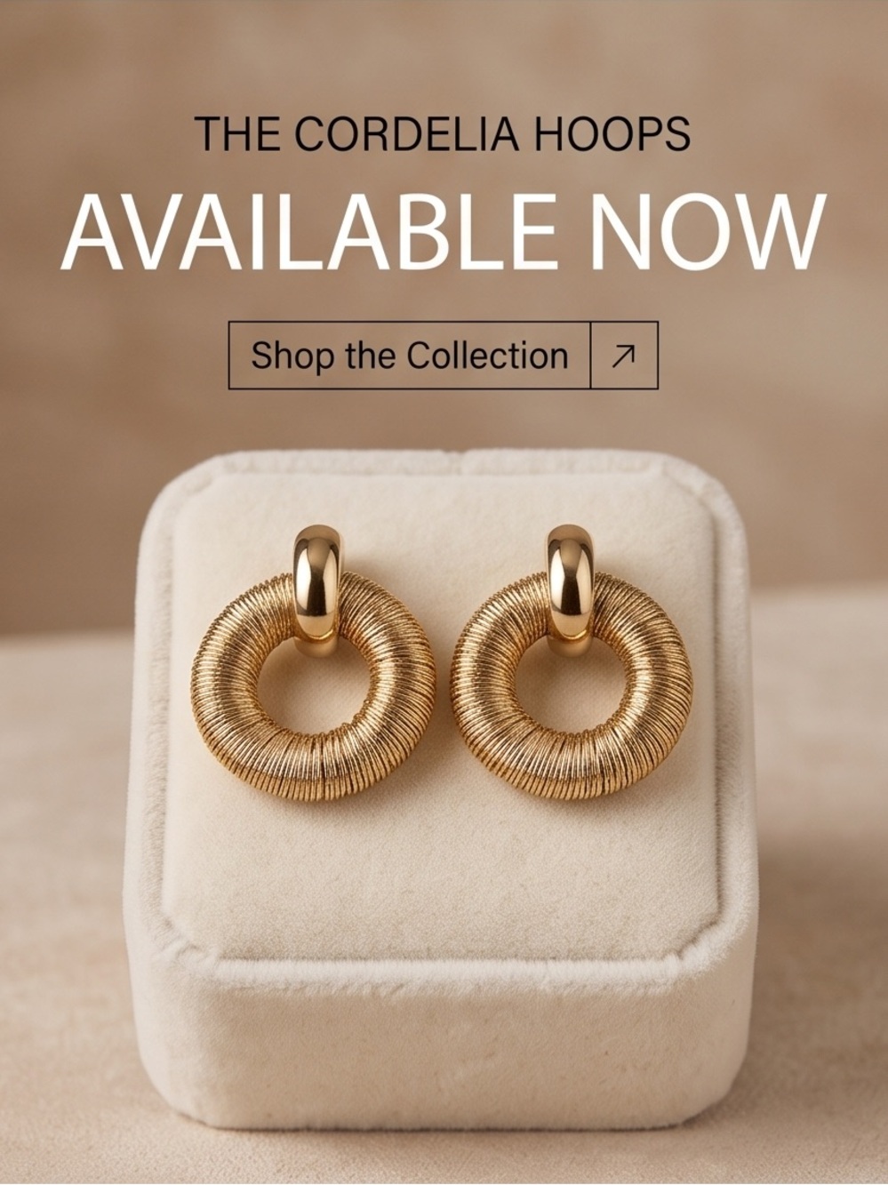 Belk Gold Textured Circle Earrings New!